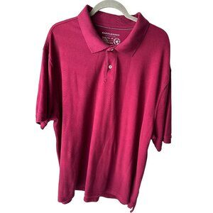 Saddlebred Maroon Burgundy Polo Shirt Mens Size XXL